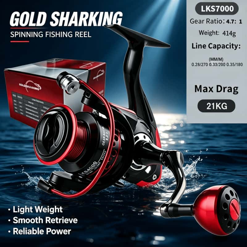 GOLD SHARKING-Spinning Reel, M - Daiwa Reel Fuego ulasan dan harga