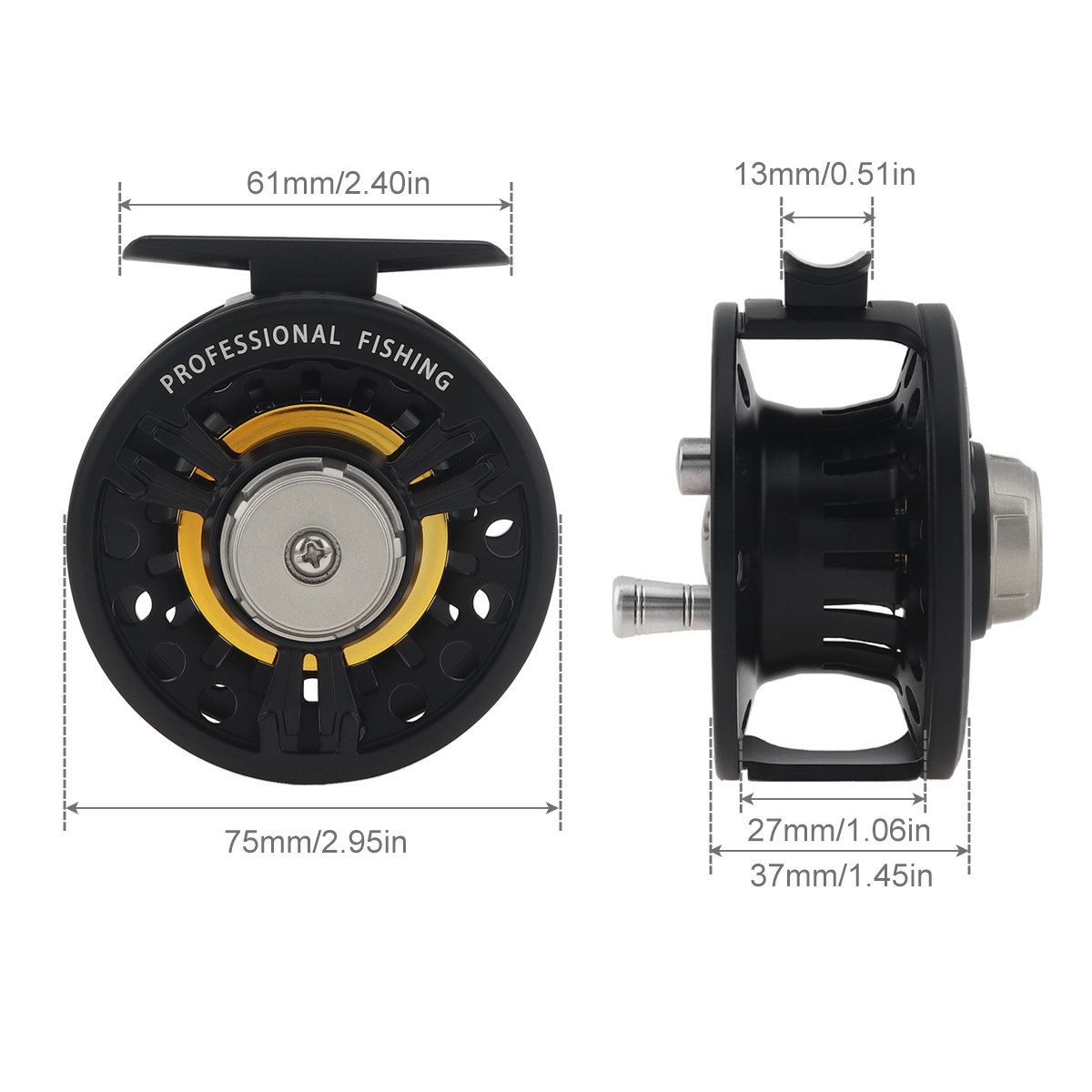 3BB Ball Bearing Full Metal Fl - Ice Fishing Reel ulasan dan harga